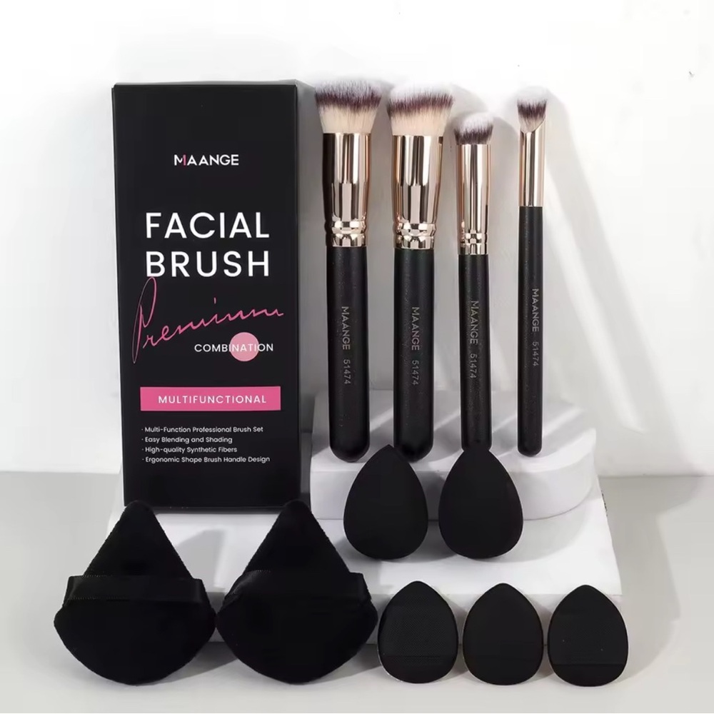 New Professional 11PCS Makeup Brush & Sponge Set